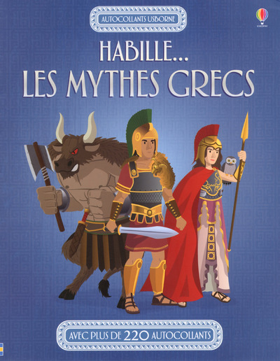 Kniha Habille... Les mythes grecs - Autocollants Usborne Lisa Jane Gillespie