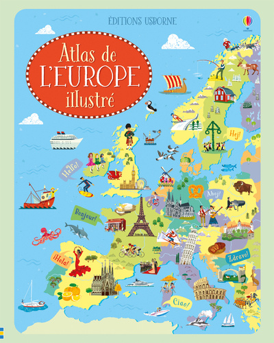Kniha Atlas de l'Europe illustré Jonathan Melmoth