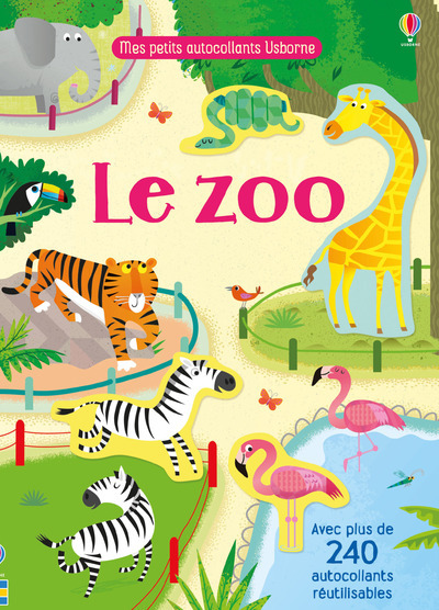 Książka Le zoo - Mes petits autocollants Usborne Holly Bathie