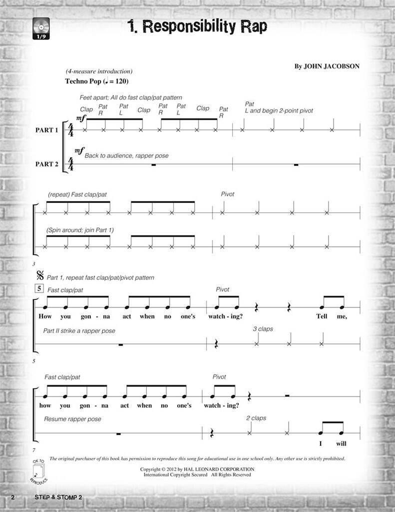 Buch STEP & STOMP 2  -PARTITION+PARTIES SEPAREES JOHN JACOBSON
