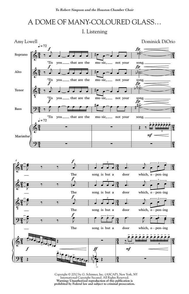 Kniha DOMINICK DIORIO: A DOME OF MANY-COLOURED GLASS... CHANT DIORIO