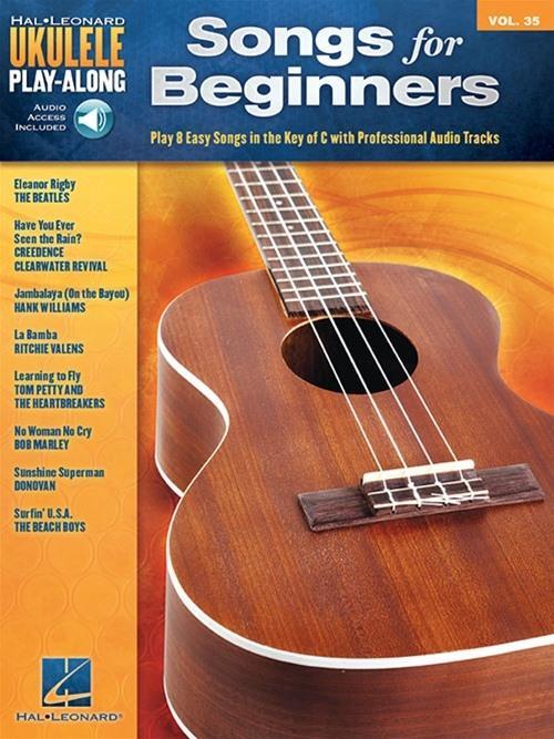 Kniha SONGS FOR BEGINNERS UKULELE +ENREGISTREMENTS ONLINE 