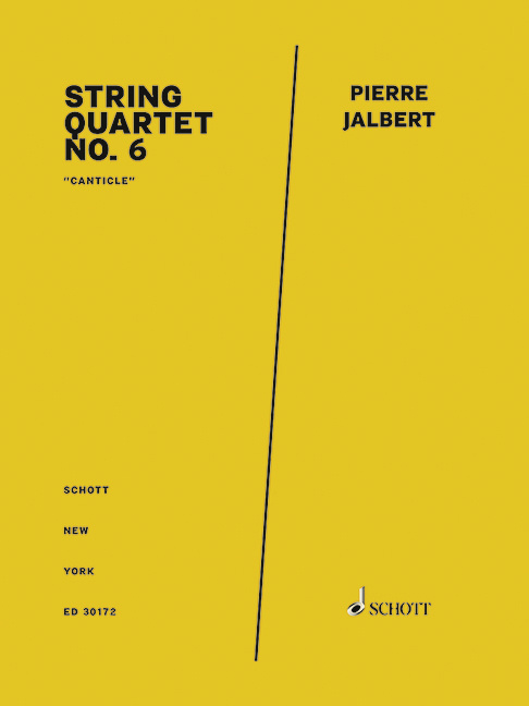 Tiskani izdelki STRING QUARTET NO. 6 PIERRE JALBERT