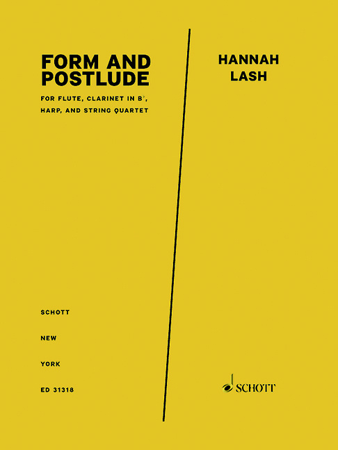 Printed items FORM AND POSTLUDE HANNAH LASH