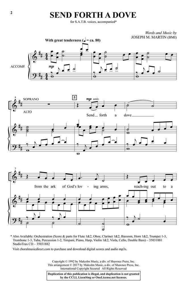 Knjiga SEND FORTH A DOVE CHANT JOSEPH M. MARTIN