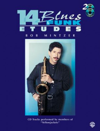 Kniha 14 BLUES AND FUNK ETUDES BOOK WITH 2CDS. +CD MINTZER