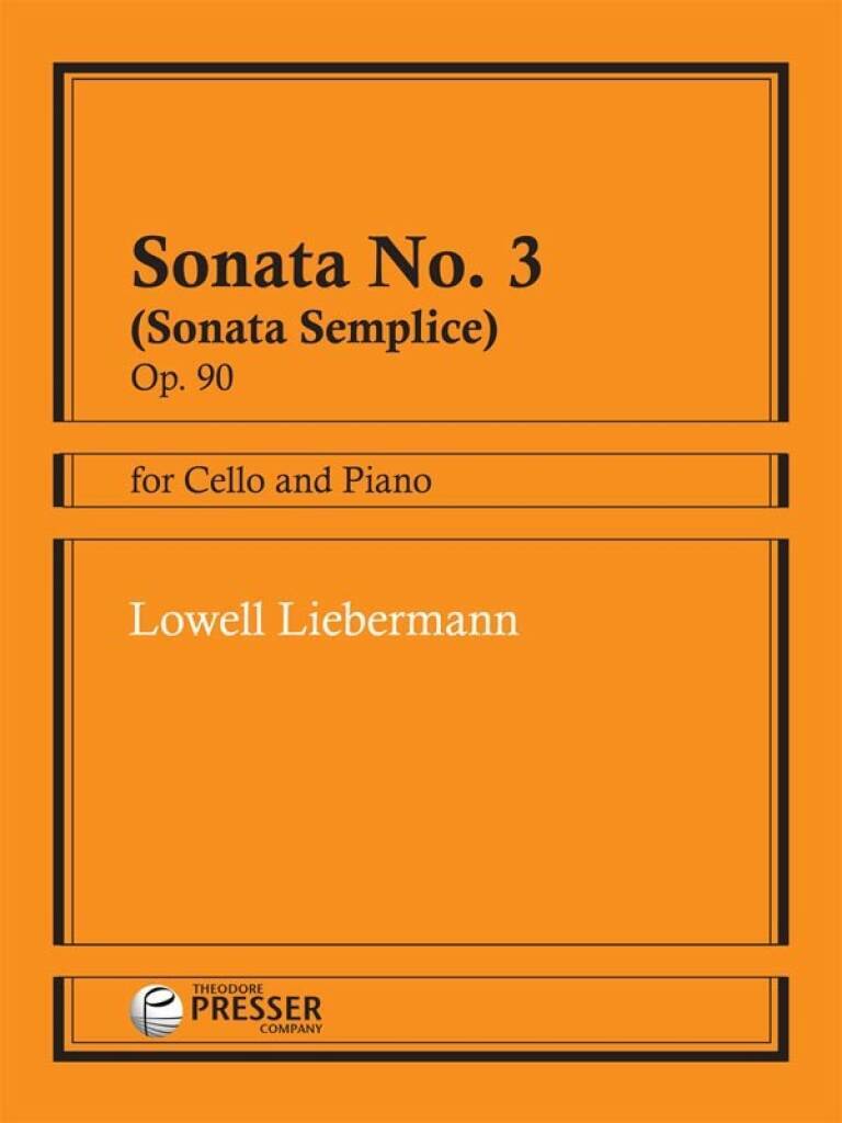 Knjiga SONATA NO. 3 -ENSEMBLE DE PARTITIONS LOWELL LIEBERMANN