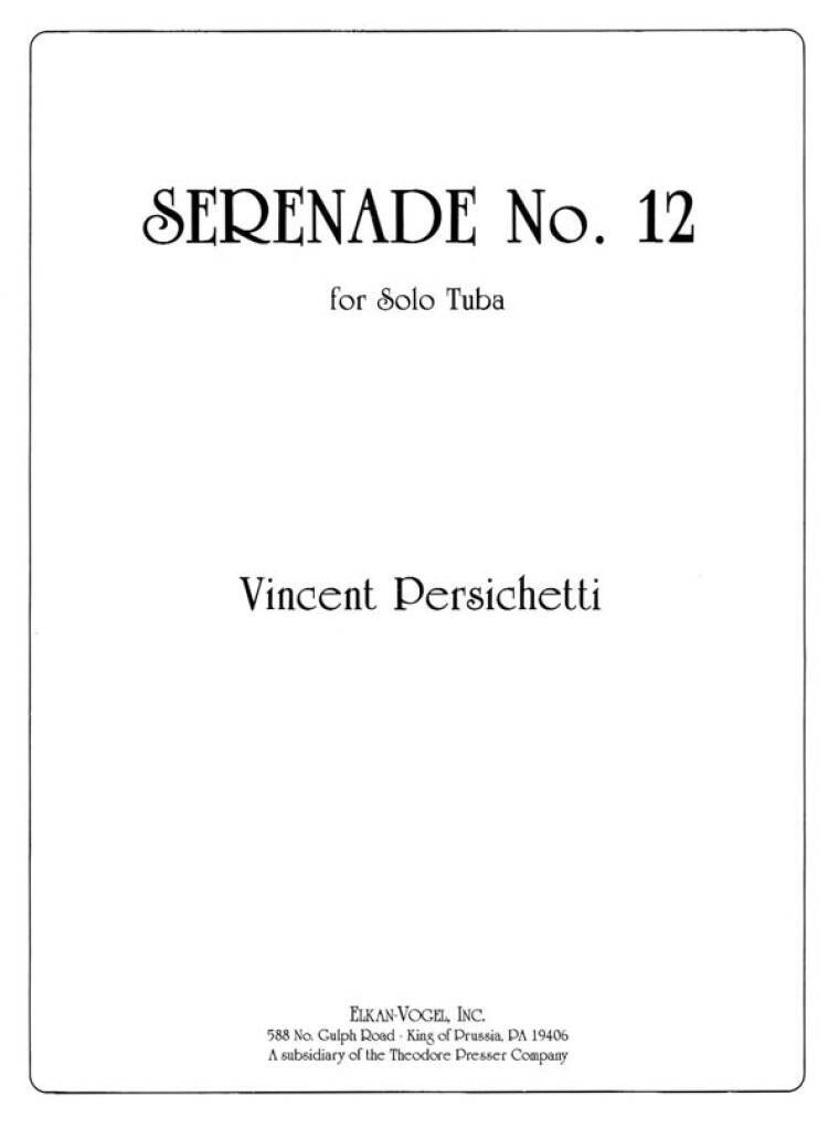 Boek SERENADE NO. 12 TUBA VINCENT PERSICHETTI