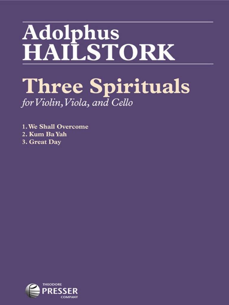 Knjiga THREE SPIRITUALS -PARTITION+PARTIES SEPAREES ADOLPHUS HAILSTORK