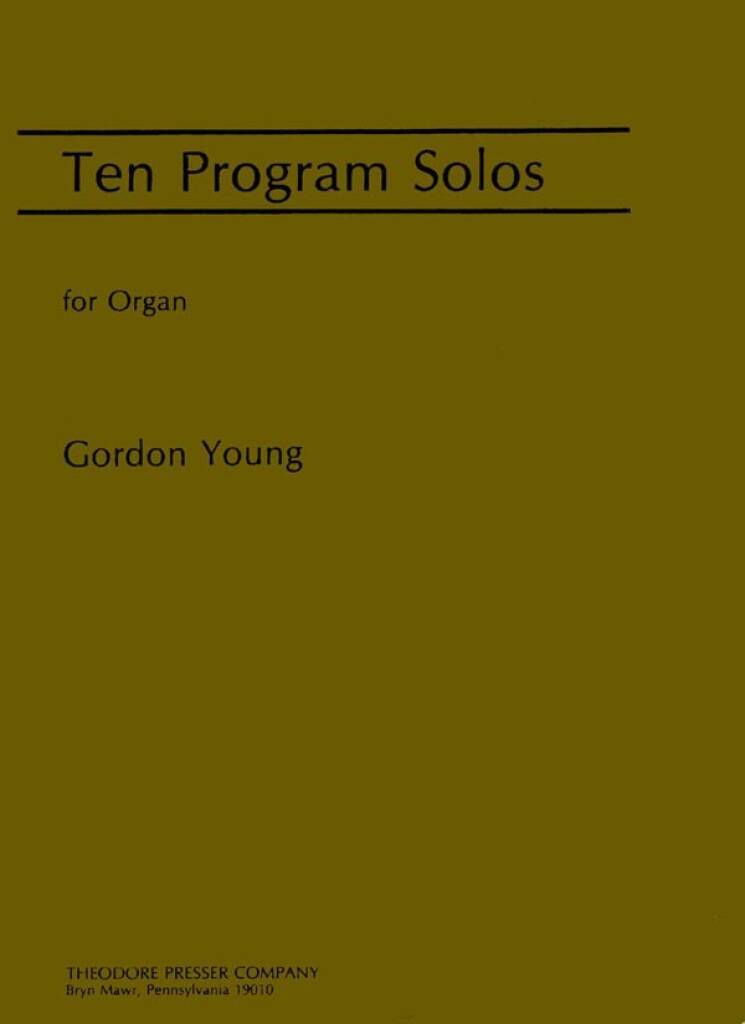 Knjiga TEN PROGRAM SOLOS ORGUE GORDON YOUNG