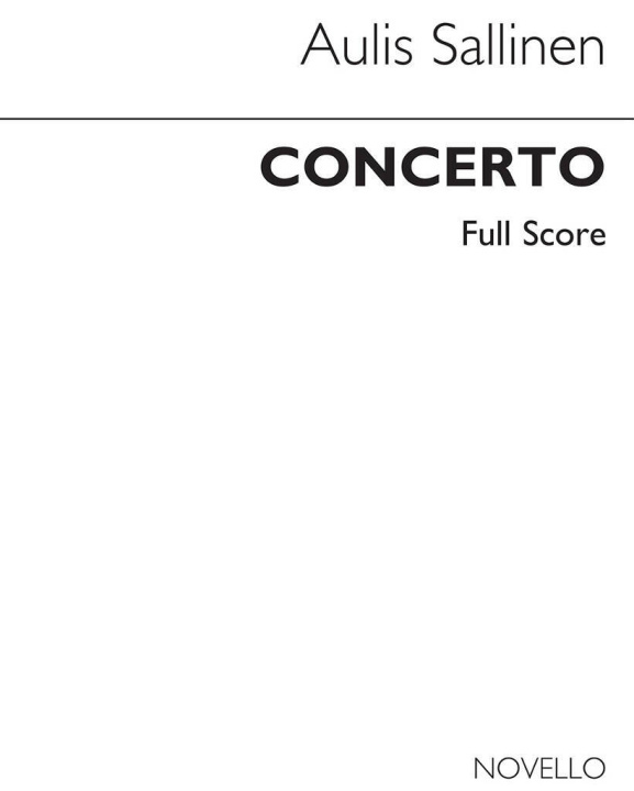 Knjiga SALLINEN CONCERTO CORA/CHAM ORCH FS SALLINEN