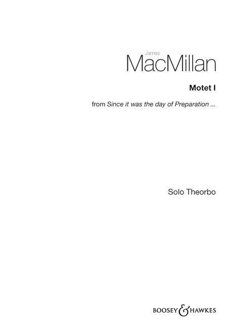 Materiale tipărite MOTET I JAMES MACMILLAN