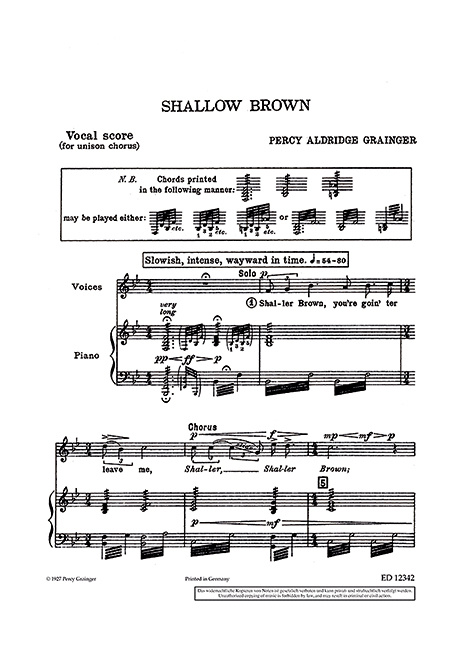 Tiskani izdelki SHALLOW BROWN PERCY ALDRIDGE GRAIN