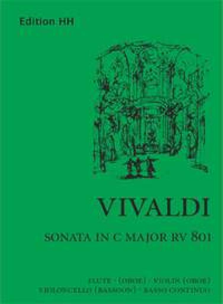 Knjiga SONATA IN C MAJOR RV 801 ANTONIO VIVALDI