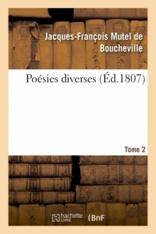 Knjiga Poesies Diverses Jacques-François Mutel de Mutel de Boucheville