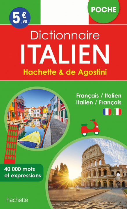 Könyv Dictionnaire Poche Hachette De Agostini - Bilingue Italien 
