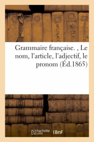 Carte Grammaire Francaise. Le Nom, l'Article, l'Adjectif, Le Pronom 