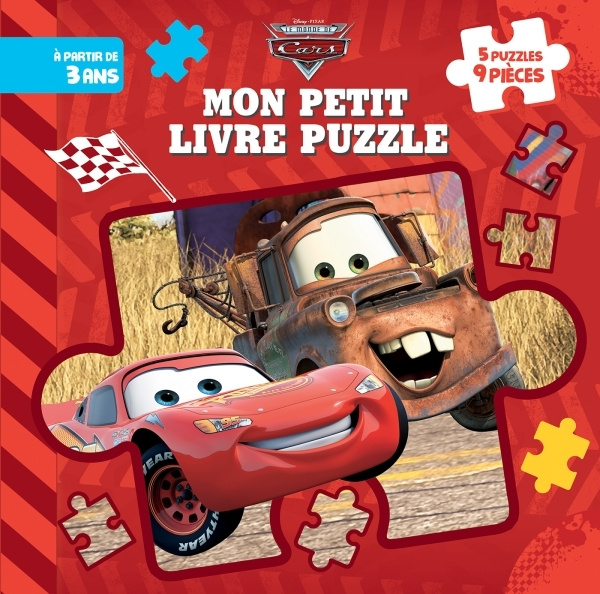 Kniha CARS - Mon Petit Livre Puzzle - 5 Puzzles 9 Pièces - Disney Pixar Walt Disney company