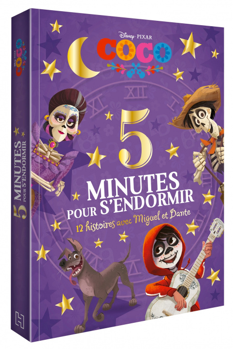 Book COCO - 5 Minutes pour S'endormir - 12 histoires avec Miguel et Coco - Disney Pixar 