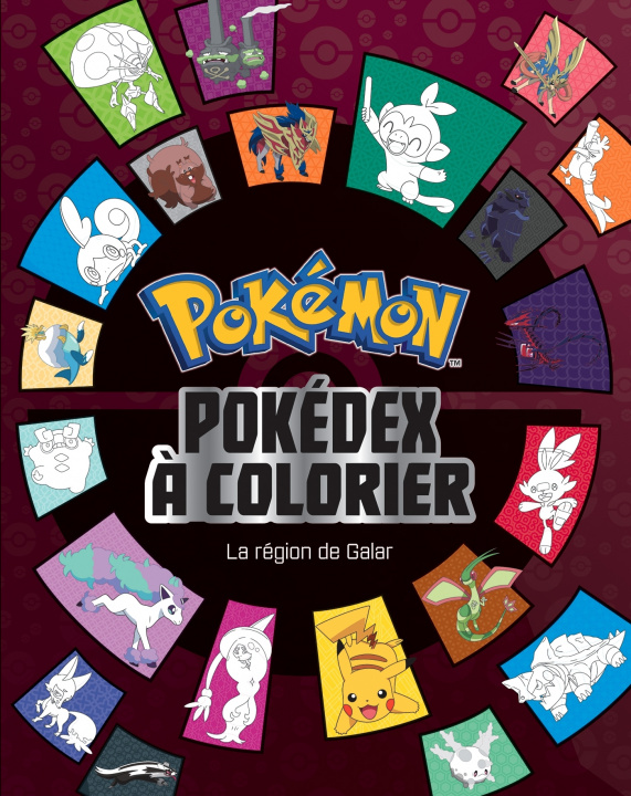 Kniha Pokémon - Pokédex à colorier - La région de Galar 