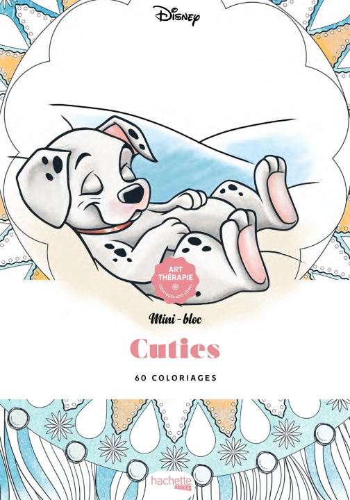 Carte Mini blocs d'Art-thérapie Disney Cuties Mademoiselle Eve