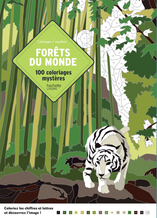Könyv Coloriages mystères Forêts du monde 