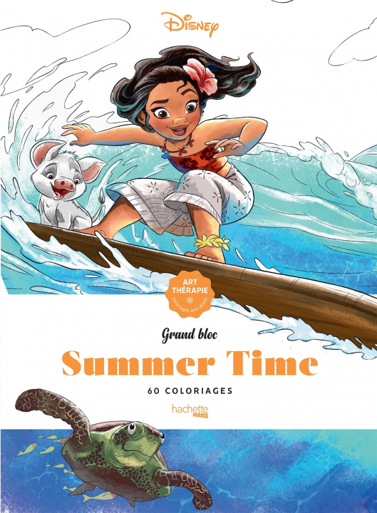Book Grands Blocs coloriages Disney Summer time 