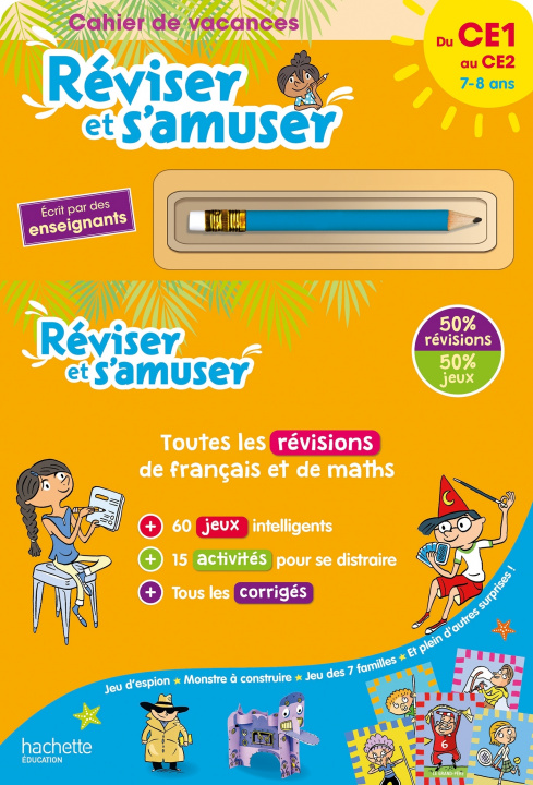 Carte Réviser et s'amuser - Du CE1 au CE2 (7-8 ans) - Cahier de vacances 2022 Daniel Berlion