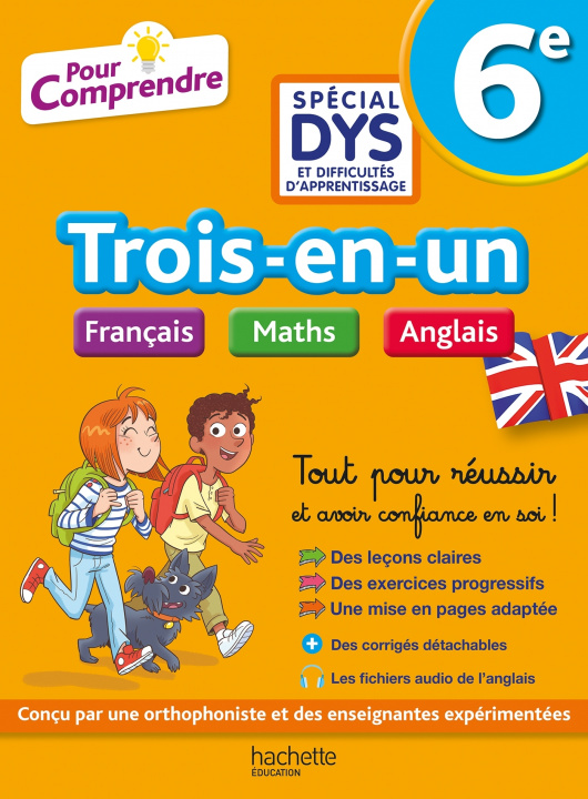 Книга Pour Comprendre - 6e Spécial DYS (dyslexie) et difficultés d'apprentissage - Français Maths Anglais Joanna Le May