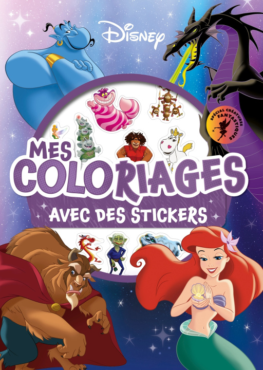 Kniha VARIOUS DISNEY - Mes coloriages avec stickers - Créatures fantastiques - Disney 