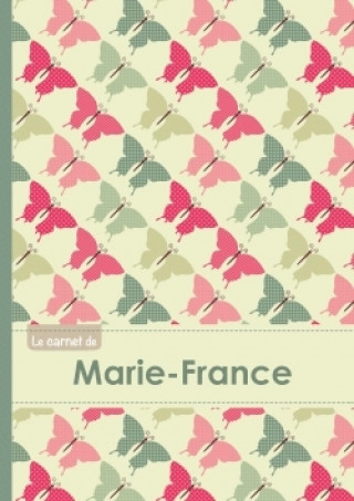 Календар/тефтер Le carnet de Marie-France - Lignes, 96p, A5 - Papillons Vintage 