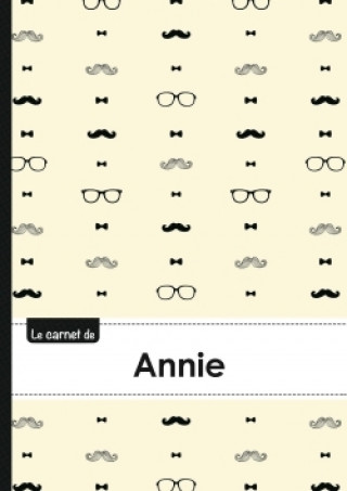 Calendar / Agendă Le carnet d'Annie - Lignes, 96p, A5 - Moustache Hispter 