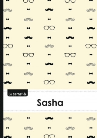 Koledar/Rokovnik CARNET SASHA LIGNES,96P,A5 MOUSTACHEHISPTER 