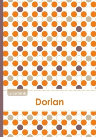 Koledar/Rokovnik Le carnet de Dorian - Lignes, 96p, A5 - Ronds Orange Gris Violet 