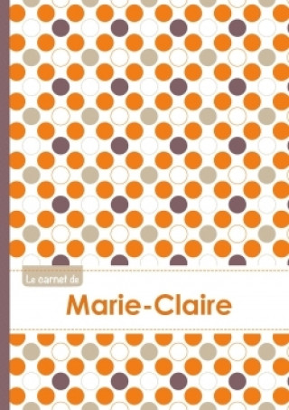 Calendar / Agendă Le carnet de Marie-Claire - Lignes, 96p, A5 - Ronds Orange Gris Violet 