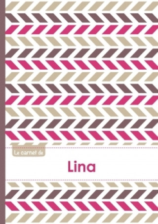 Kalendář/Diář Le carnet de Lina - Lignes, 96p, A5 - Motifs Violet Gris Taupe 