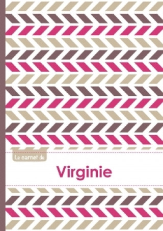 Calendar / Agendă Le carnet de Virginie - Lignes, 96p, A5 - Motifs Violet Gris Taupe 