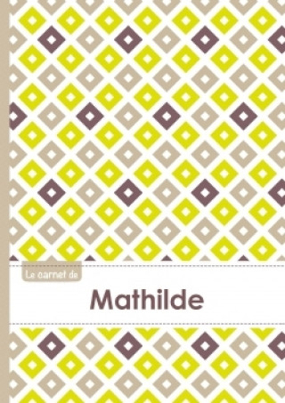 Kalendár/Diár Le carnet de Mathilde - Lignes, 96p, A5 - Carré Poussin Gris Taupe 