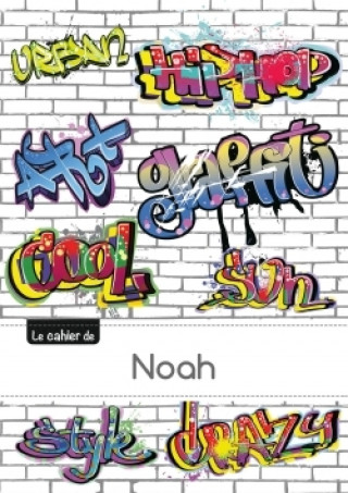 Naptár/Határidőnapló CARNET NOAH BLANC,96P,A5 GRAFFITI 