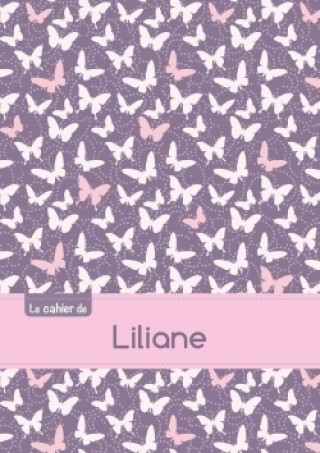 Calendar / Agendă Le cahier de Liliane - Petits carreaux, 96p, A5 - Papillons Mauve 
