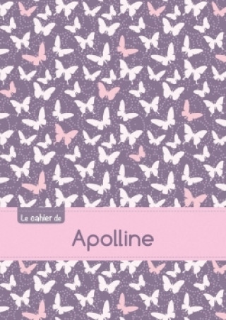 Calendar / Agendă Le cahier d'Apolline - Blanc, 96p, A5 - Papillons Mauve 