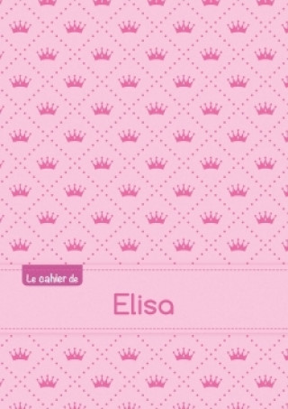 Kalendář/Diář Le cahier d'Elisa - Petits carreaux, 96p, A5 - Princesse 