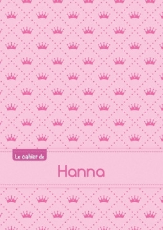 Kalendár/Diár Le cahier de Hanna - Petits carreaux, 96p, A5 - Princesse 