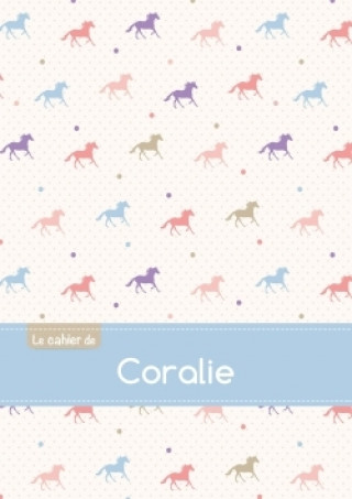 Kalender/agenda Le cahier de Coralie - Séyès, 96p, A5 - Chevaux 