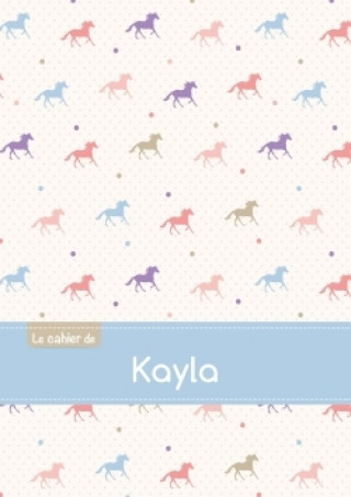 Calendar / Agendă Le cahier de Kayla - Séyès, 96p, A5 - Chevaux 