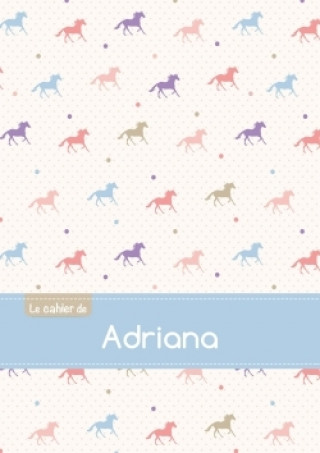 Calendar / Agendă Le cahier d'Adriana - Petits carreaux, 96p, A5 - Chevaux 