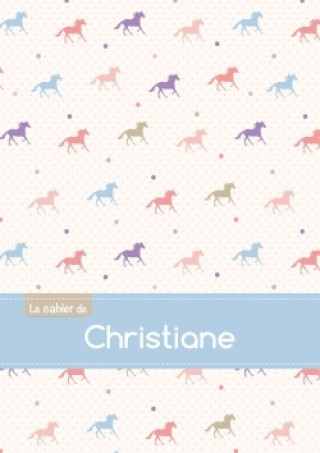 Calendar / Agendă Le cahier de Christiane - Petits carreaux, 96p, A5 - Chevaux 