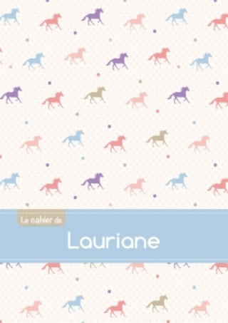 Calendar / Agendă Le cahier de Lauriane - Petits carreaux, 96p, A5 - Chevaux 