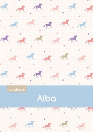 Koledar/Rokovnik Le cahier d'Alba - Blanc, 96p, A5 - Chevaux 
