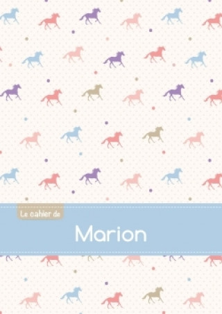 Koledar/Rokovnik CAHIER MARION BLANC,96P,A5 CHEVAUX 